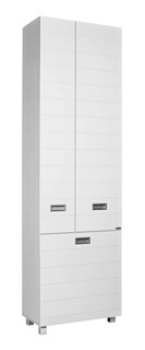 Пенал напольный Домино Cube 60 без ящика с корзиной для белья