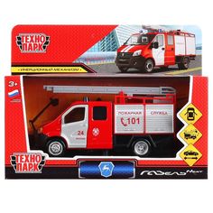 Машина Технопарк газель next пожарная 15 см. красный 300010