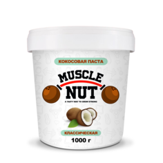 Кокосовая паста Muscle Nut классическая, без сахара, натуральная, питательная, 1000 г