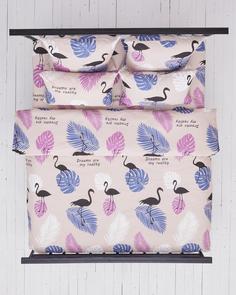 Постельное белье бязь Всё себе, Джунгли, Евро 4 наволочки, простыня 180х200