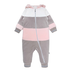 Комбинезон для девочки, 21-504 Мамуляндия, Велюр, 98, разноцветный