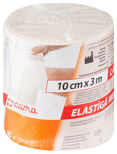 Бинт эластичный Lauma с застежками 300x10 см