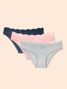 Комплект трусов женских ALLA BUONE 026/3AB разноцветных 44 RU