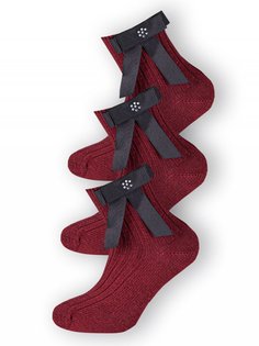 Комплект носков женских Sis SS2012 бордовых 36-39