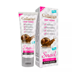 Маска-пилинг для лица Pei Mei Collagen Snail Peel-off Black Mask, 120 мл
