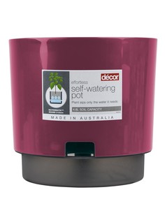Горшок для растений WATERMATIC 4.8л 215мм ярко-розовый Decor