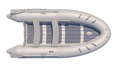 Надувная лодка Badger Air Line 390 (НДНД) 3,90 м х 1,85 м серый