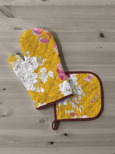 Комплект (прихватка, прихватка-рукавица) «Унисон» рис 33072-3 Arancia di Capri Тейковский ХБК