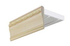 Потолочный карниз Эконом плюс, 2-х рядный, Фиджи Беж, 140 см Эскар