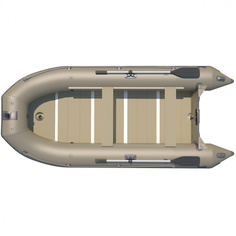 Надувная лодка Badger Duck Line 430 AL 4,30x1,92 м оливковый
