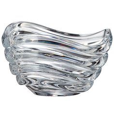 Ваза для конфет 16 см Crystalite Bohemia "Вэйв Без декора" 096544