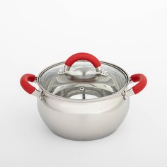 Кастрюля Доляна 2,5 л серебристый