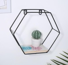 Полка Доляна «Лофт», 23,5×9,5×20,5 см, цвет чёрный