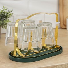 Сушилка для кружек Доляна «Империя», 6 крючков