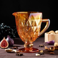 Кувшин Magistro «Круиз», 1,1 л, 19,5×14×19,5 см, янтарь