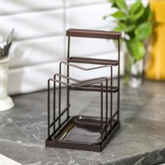 Подставка для ножей и разделочных досок Доляна, 25,3×22×13,5 см, с поддоном