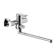 Смеситель для ванны Bravat Louise F6191183CP-01L-RUS длинный излив