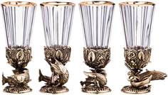 Набор из 4-Х Лафитников для Водки Рыбы 50 мл. Venera