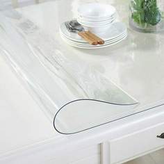 Прозрачная силиконовая скатерть 120х250 Decor