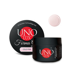 Моделирующий гель UNO LUX, Cold Pink, 15 г
