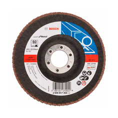 Круг лепестковый торцевой Bosch Expert for Metal, для УШМ, K60, 125 x 22,2 мм