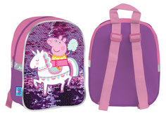 Рюкзак детский Peppa Pig PGIS-UA1-579SP Свинка Пеппа c декоративными пайетками 69-165346