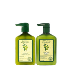 Набор шампунь для волос и тела+кондиционер CHI OLIVE ORGANICS, 340 мл