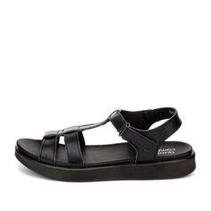 Сандалии женские quattrocomforto 79-21WA-093VS черные 39 RU