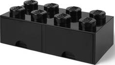 Ящик для хранения 8 выдвижной LEGO черный