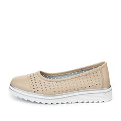 Балетки женские quattrocomforto 12-21WA-122V бежевые 40 RU