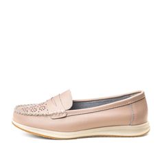 Мокасины женские quattrocomforto 40-21WA-244V бежевые 36 RU