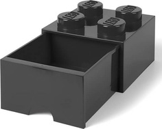 Ящик для хранения 4 выдвижной LEGO черный