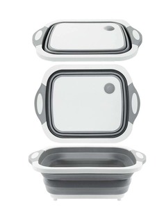 Таз складной 3в1 Solmax (разделочная доска, дуршлаг, тазик для хранения)