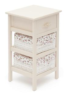 Тумба с 2 корзинами и ящиком TetChair FANTASIE 3 ( mod. 4326 ) слоновая кость Secret De Maison