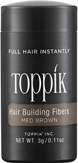 Пудра-загуститель для волос Toppik Hair Building Fibers Каштановый 3 гр