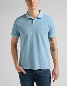 Футболка мужская Lee Garment Dye Polo голубая 5XL