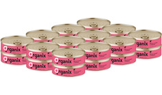 Влажный корм для кошек Organix, ягненок, 24шт, 100г