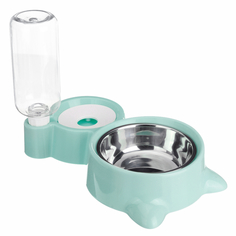 Миска Pets & Friends с автопоилкой, серо-бирюзовый, 500 мл