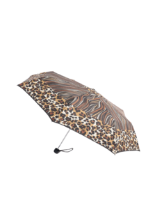 Зонт женский AIRTON 3512S коричневый-леопард