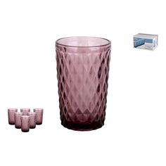 Стаканы для напитков Коралл Монарх Гвент 6 шт 350 мл фиолетовые