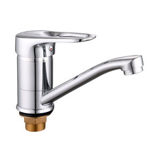 Смеситель для раковины Maxonor MN4504-2 с гайкой, хром