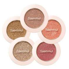 Тени THE SAEM Saemmul Single Shadow Glitter BR24 Serious Brown