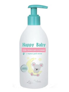 Гель-пенка Liv Delano для купания Happy Baby 0+, 300 г.