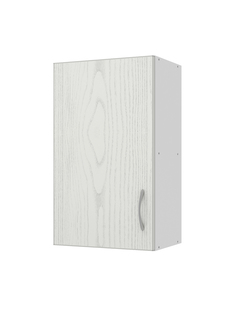 Шкаф навесной Beneli Рондо ясень патина серебро/белый 40 см
