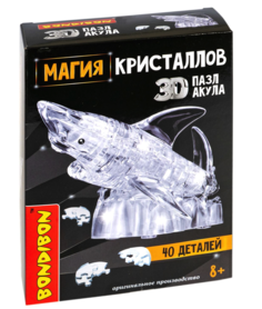 Пазл Bondibon Магия кристаллов Акула 40дет 150378