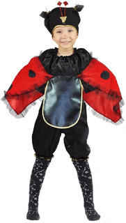 Костюм карнавальный Карнавалия.рф Божья коровка с крылышками детский р.22-24 (82-88 см)