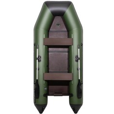 Лодка Аква 3200 Слань-книжка киль 3,2x1,4 м зеленый/черный