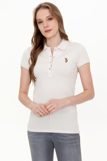 Футболка женская U.S. POLO Assn. G082SZ0110TP01-SK021-R бежевая XS