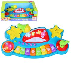 Развивающая музыкальная игрушка Компания друзей Пианино голубой JB0333757