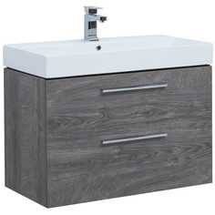 Тумба под раковину Aquanet Nova 85 (Slim Synergy) дуб рошелье, 2 ящика